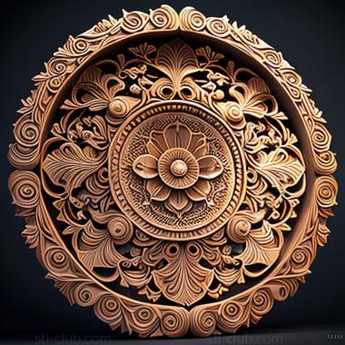 3D model Mandala Mandal (STL)